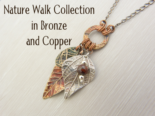 Nature Walk Bronze and Copper Feature