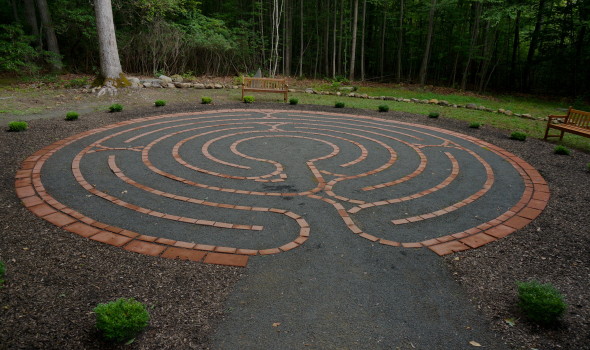 Walking meditation labyrinth at the Guest House Retreat Center. 